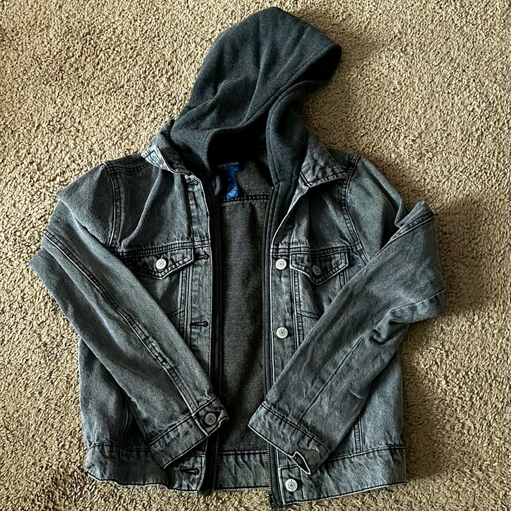 grey jean jacket size XS